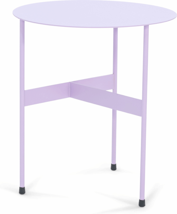 Sidebord Spinder Design Mira Ø40ÃH45 cm stål lys lilla udendørs